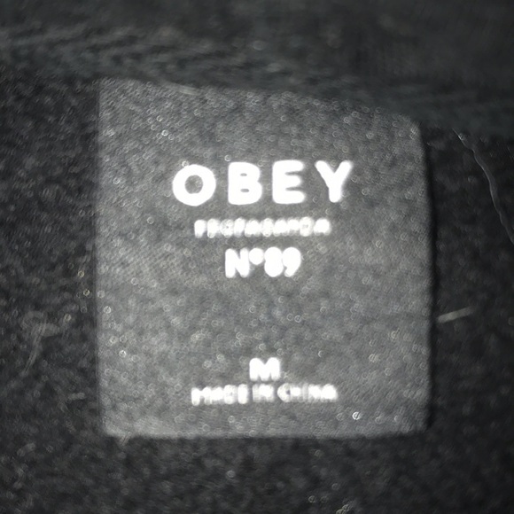 OBEY propaganda #89 hoodie sweatshirt pouch pocket drawstring hood size M - Picture 4 of 10